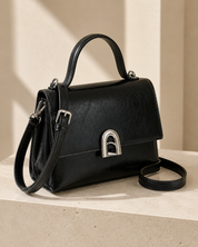 The Kensington Structured Handbag – Black