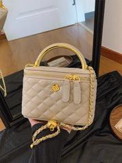 Makena - The Structured Quilted Top-Handle Bag