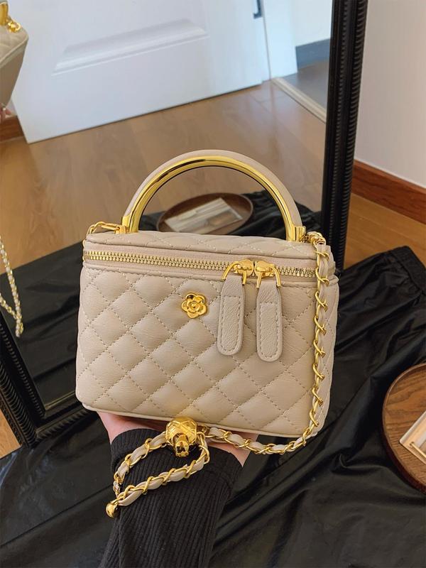 Makena - The Structured Quilted Top-Handle Bag