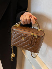 Makena - The Structured Quilted Top-Handle Bag