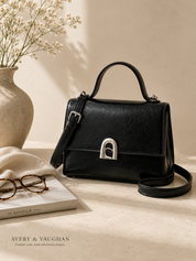 The Kensington Structured Handbag – Black
