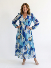 Althea - Long Sleeve Floral Maxi Dress