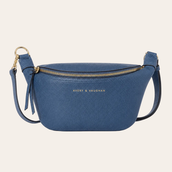 The Kensington Crescent Crossbody Bag - Navy