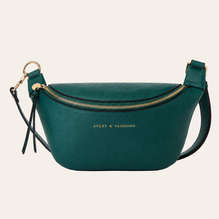 The Kensington Crescent Crossbody Bag - Teal