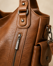 The Kensington Utility Tote – Cognac Brown Everyday Shoulder Bag