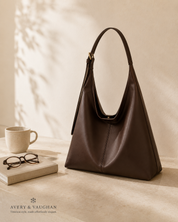 The Kensington Sculptural Hobo – Dark Chocolate