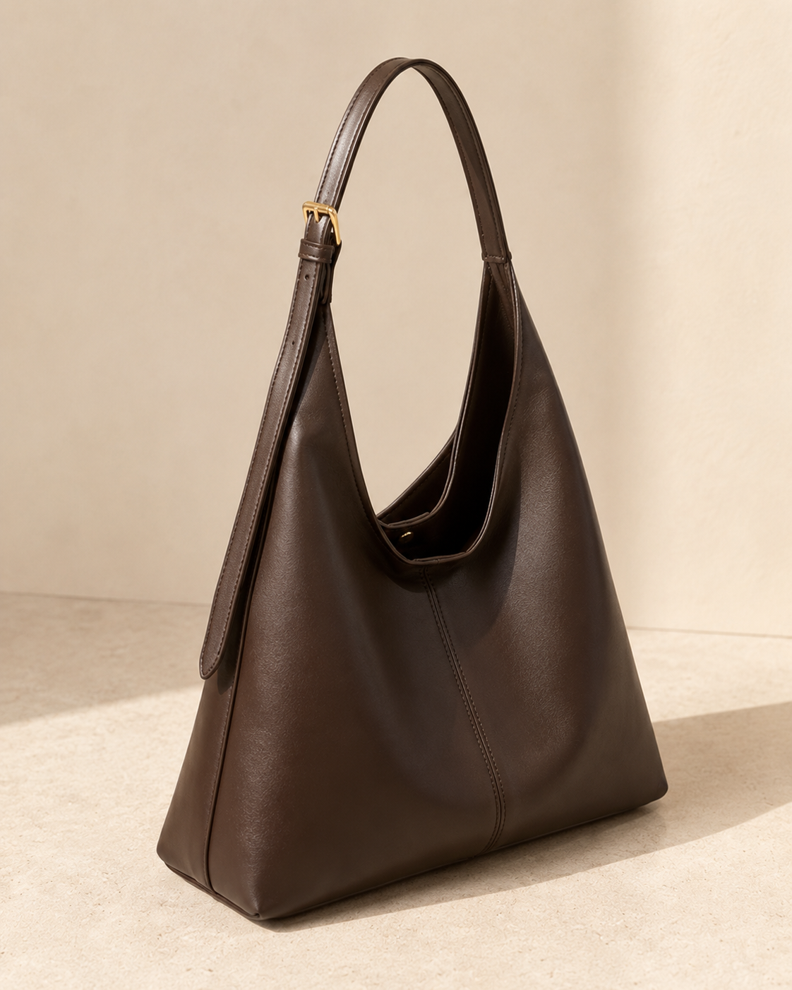 The Kensington Chocolate Hobo Bag | Elegant Everyday Shoulder Bag