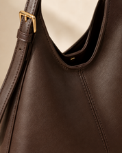 The Kensington Chocolate Hobo Bag | Elegant Everyday Shoulder Bag