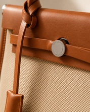 The Kensington Canvas Tote | Structured Neutral Handbag