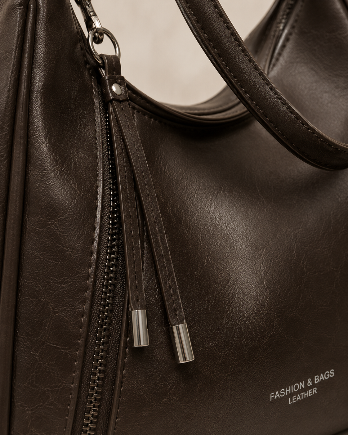 Kensington Dark Brown Shoulder Tote Bag