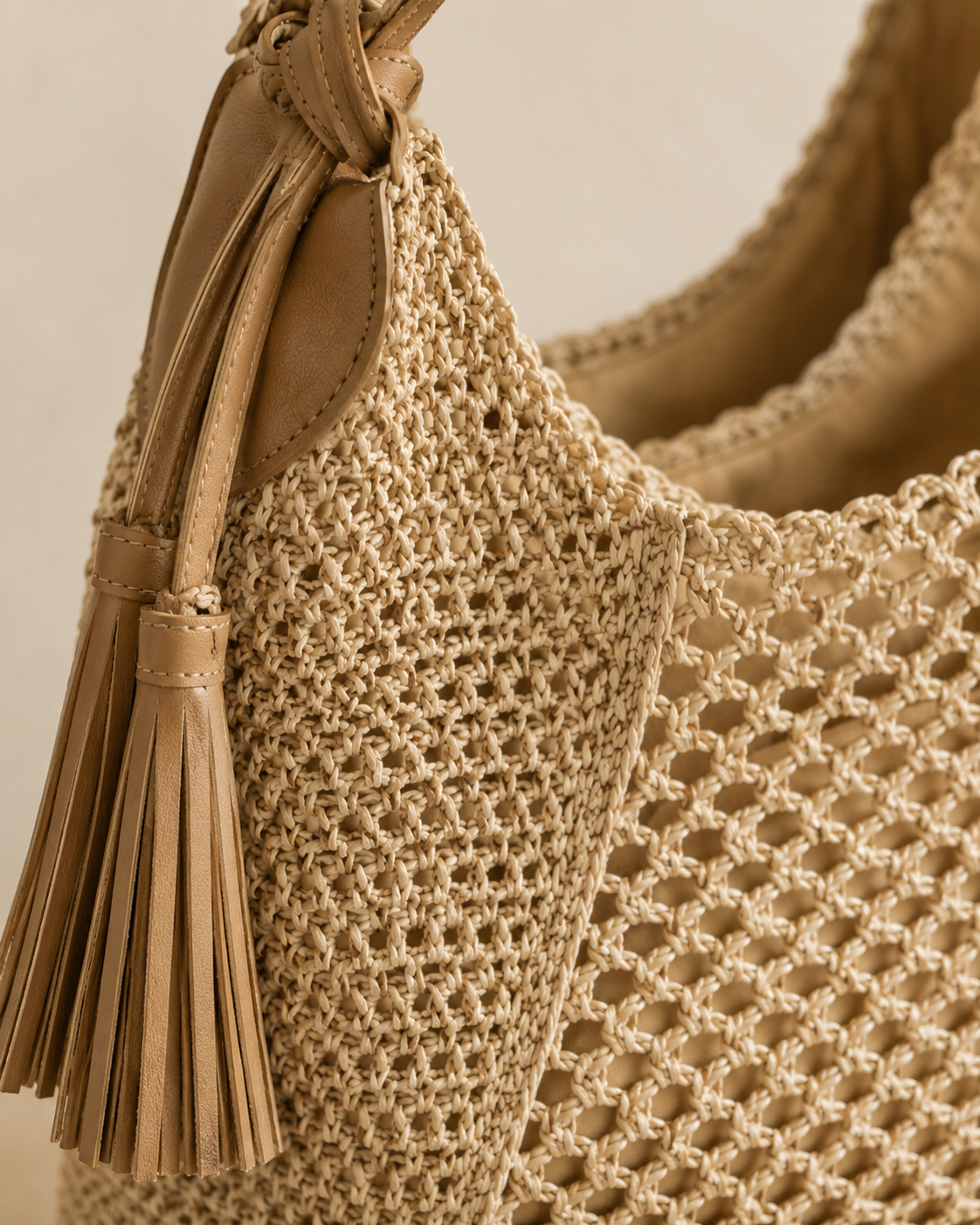 The Amalfi Woven Hobo | Natural Raffia Shoulder Bag