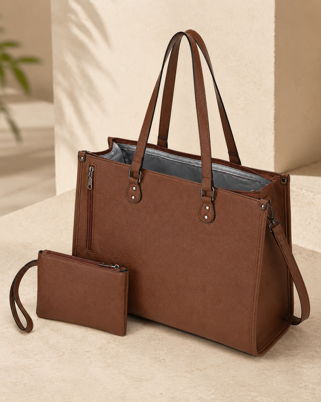 The Windsor Market Tote – Insulated Everyday Travel Bag in Cognac