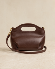 The Kensington Cut-Out Crossbody | Chocolate Brown