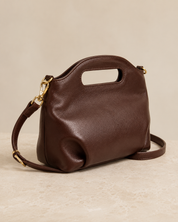 The Kensington Cut-Out Crossbody | Chocolate Brown