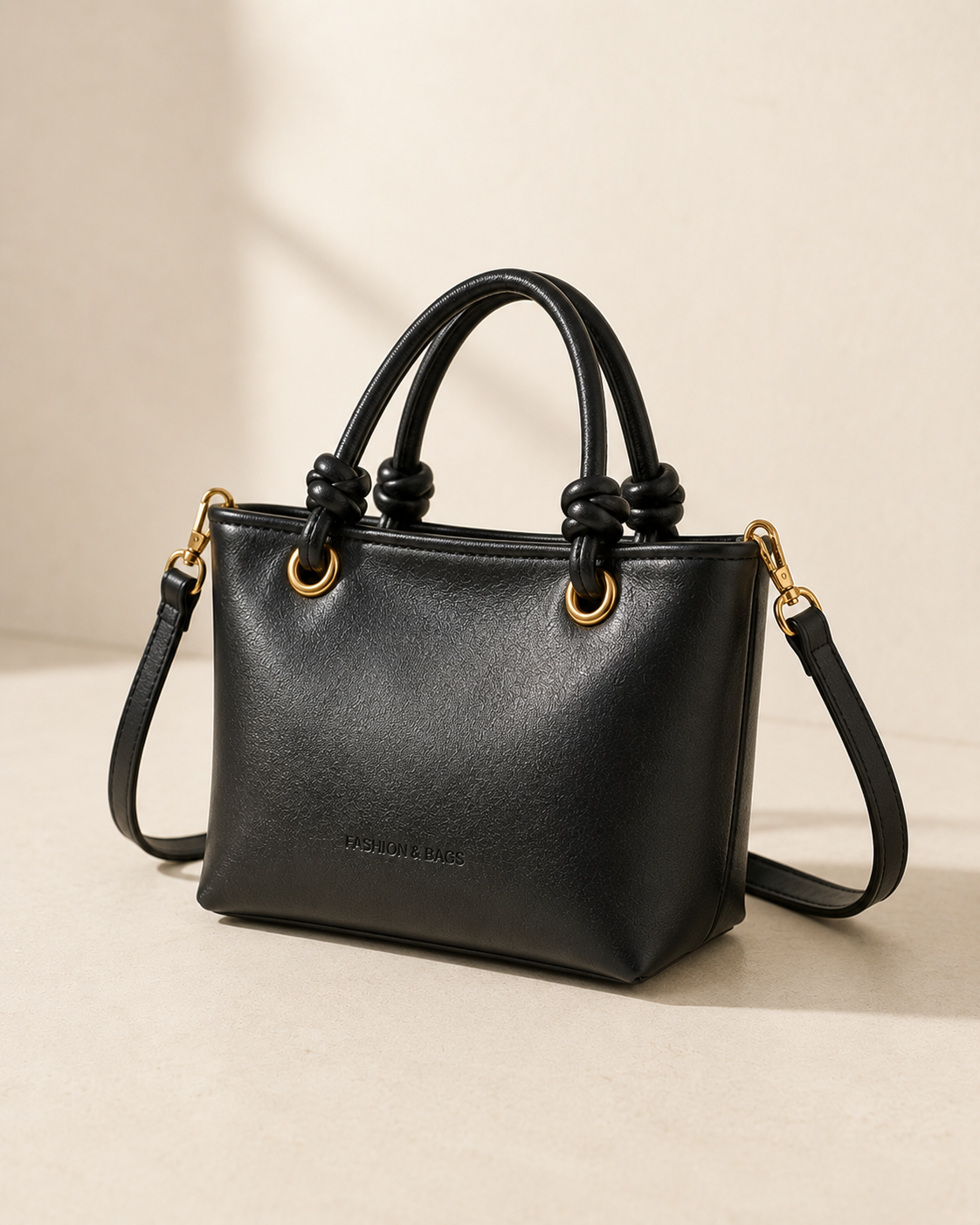 The Mayfair Mini Tote | Elegant Black Structured Handbag