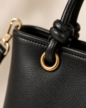 The Mayfair Mini Tote | Elegant Black Structured Handbag