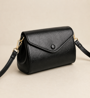 The Kensington Envelope Crossbody – Timeless Black Crossbody Bag