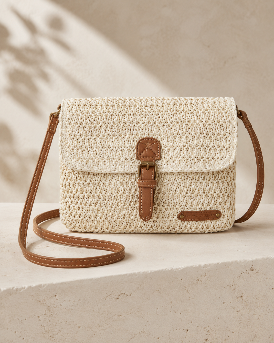 The Amalfi Raffia Crossbody – Woven Summer Crossbody Bag