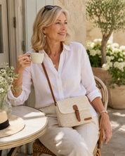 The Amalfi Raffia Crossbody – Woven Summer Crossbody Bag