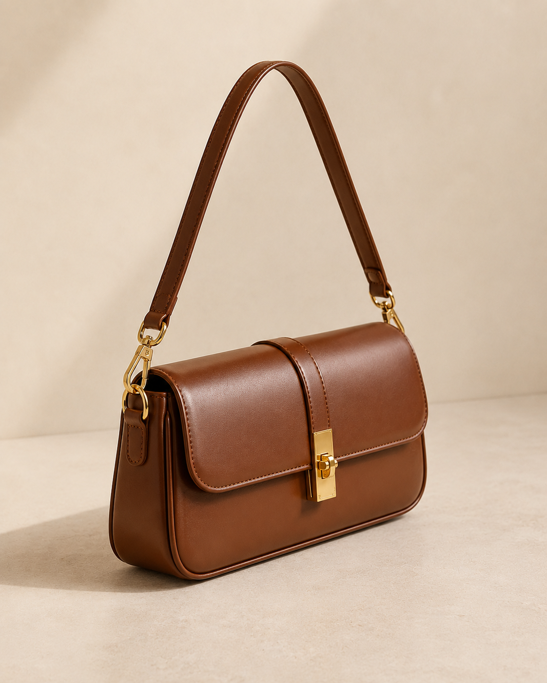The Kensington Shoulder Bag – Cognac Brown