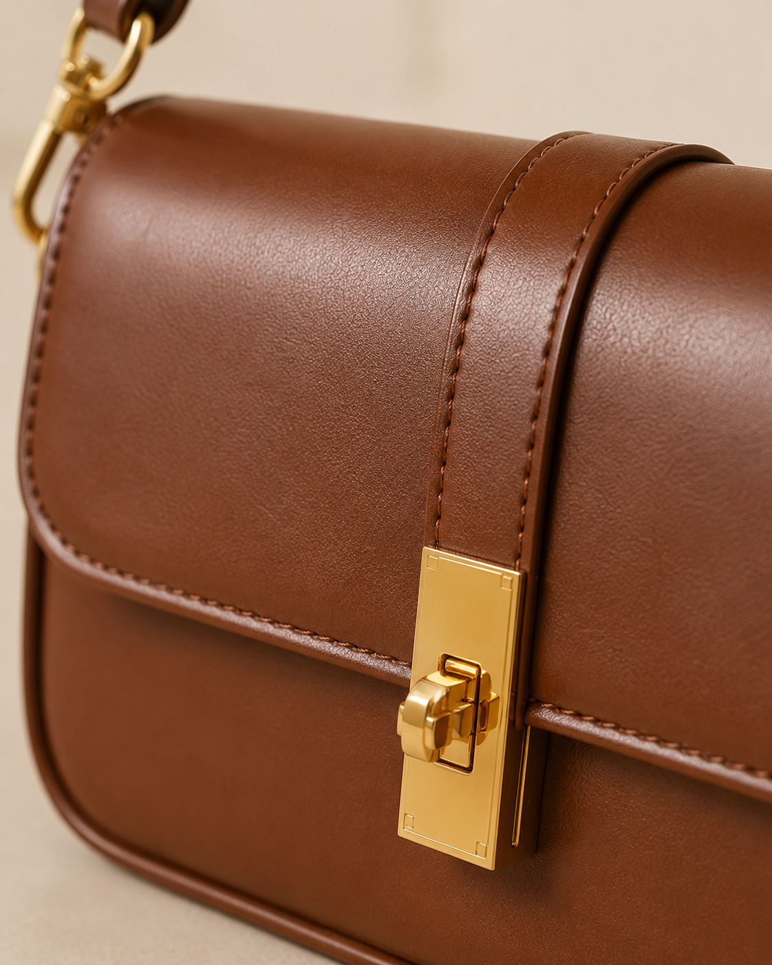 The Kensington Shoulder Bag – Cognac Brown
