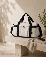 The Kensington Weekend Duffel – Cream Travel Carryall