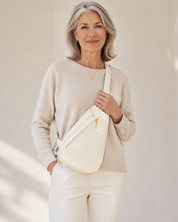 The Kensington Ivory Sling Crossbody Bag