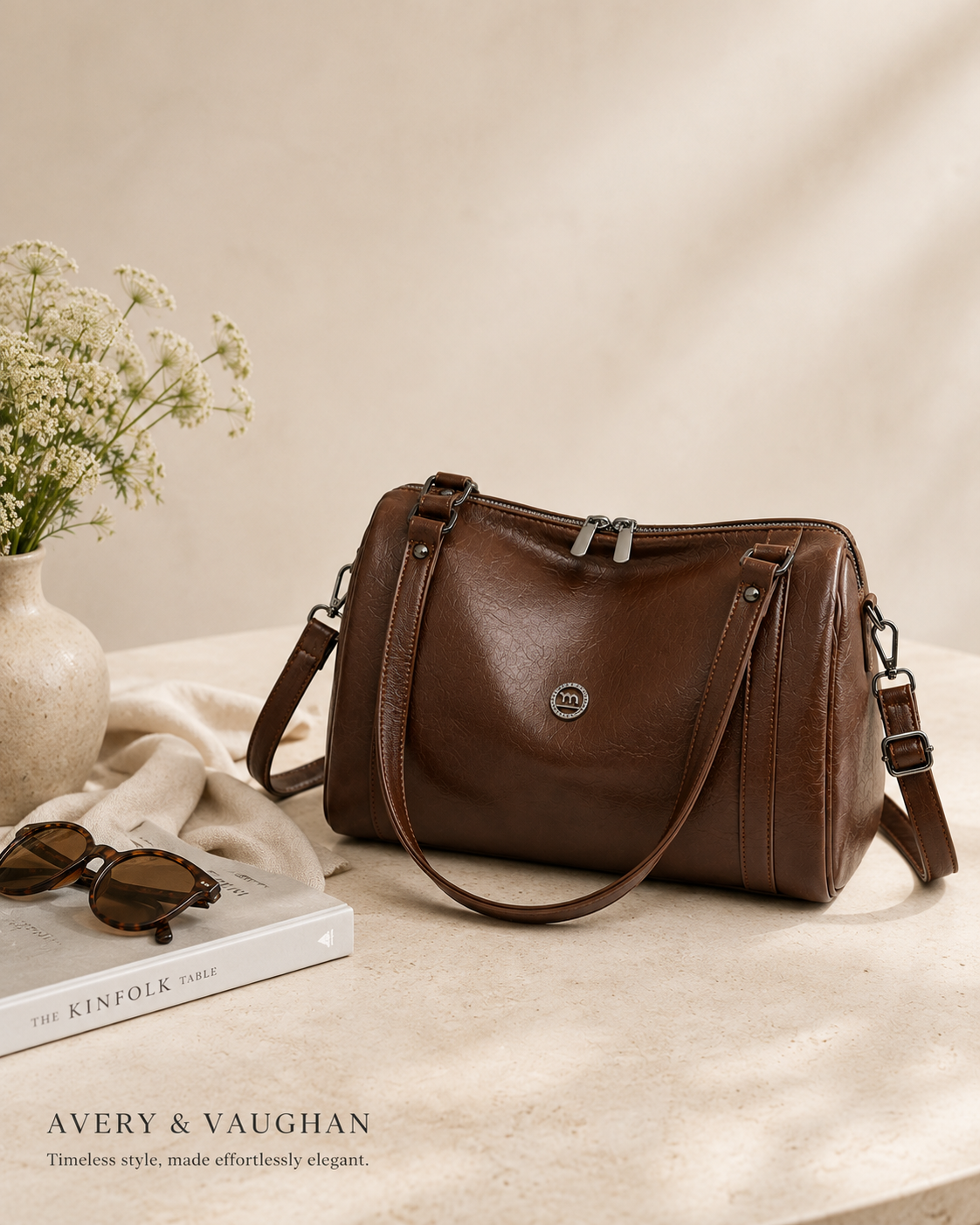The Kensington Weekender Bag – Chocolate Brown Travel Carryall