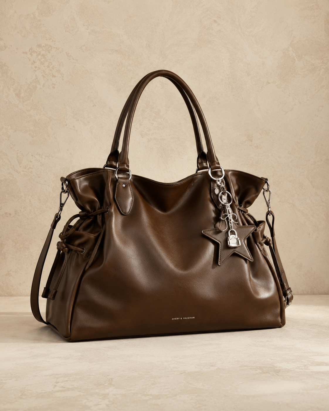 The Kensington Travel Tote | Large Chocolate Brown Slouch Shoulder Bag
