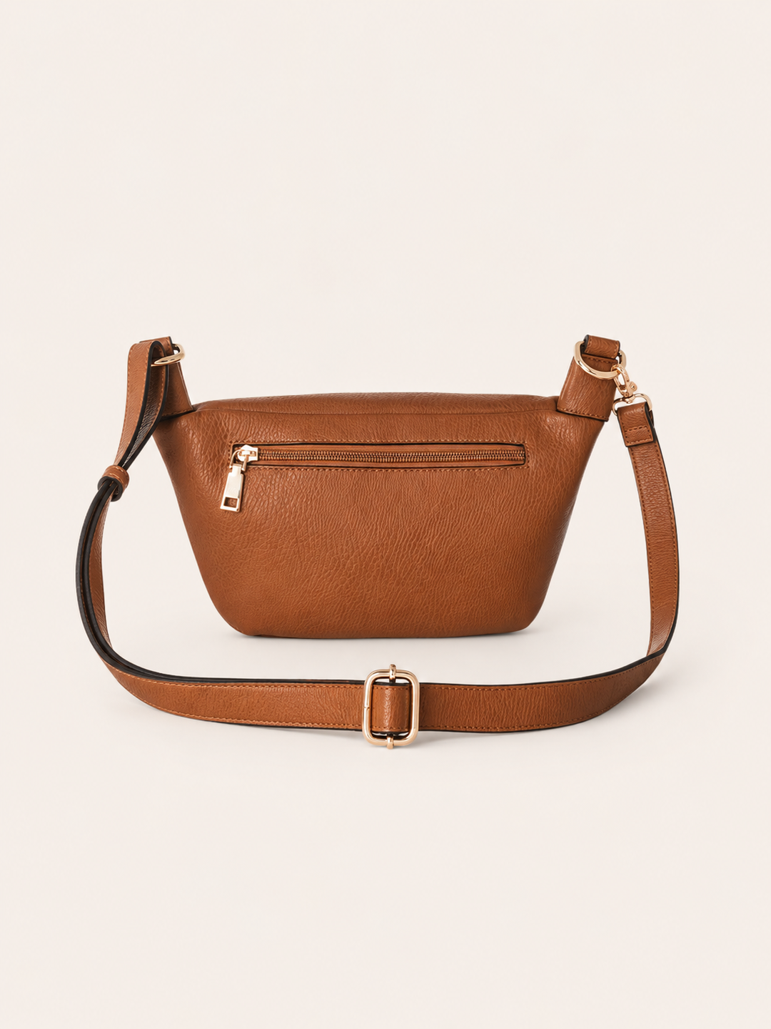 The Kensington Crescent Crossbody Bag - Cognac