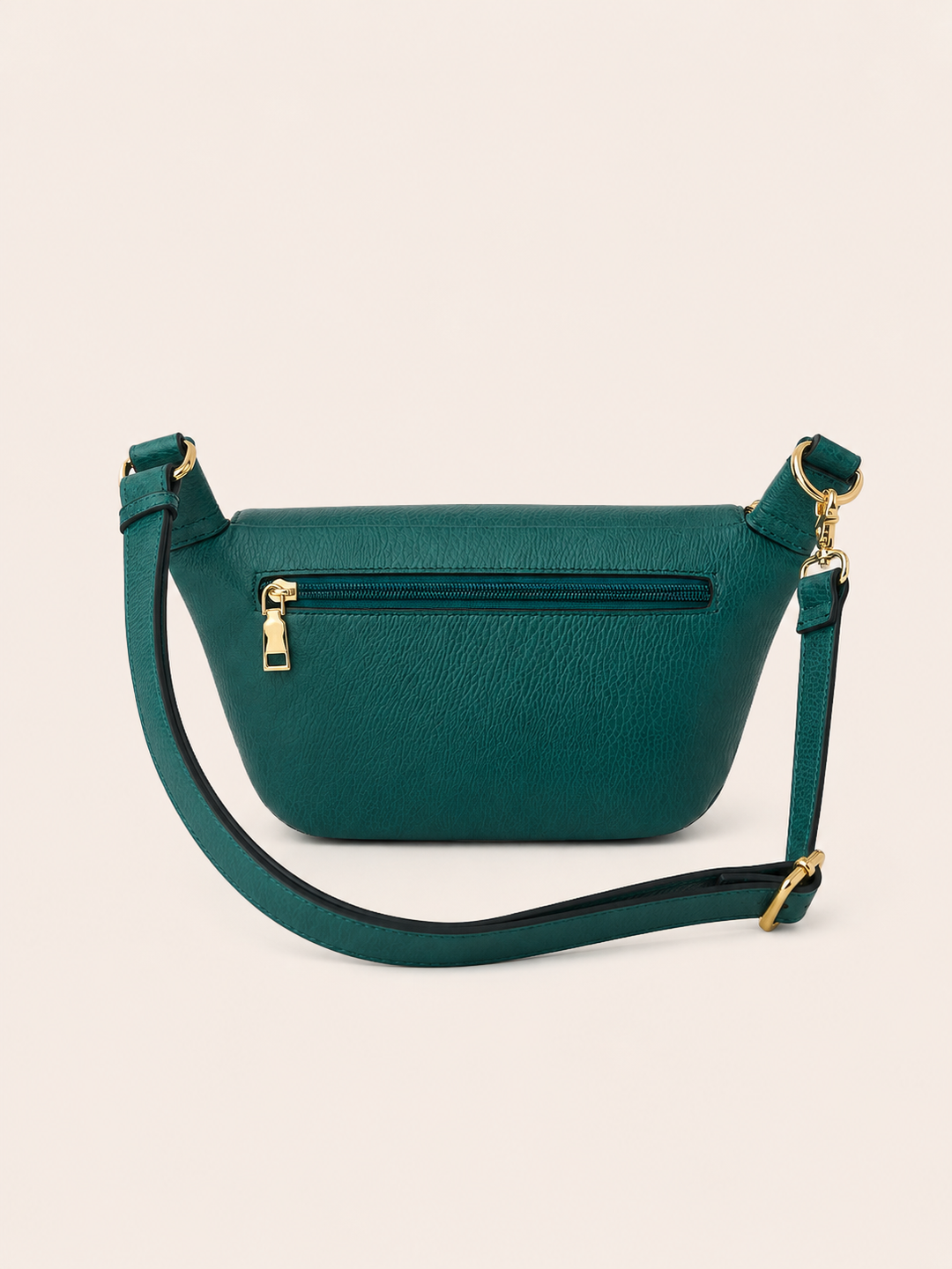 The Kensington Crescent Crossbody Bag - Teal