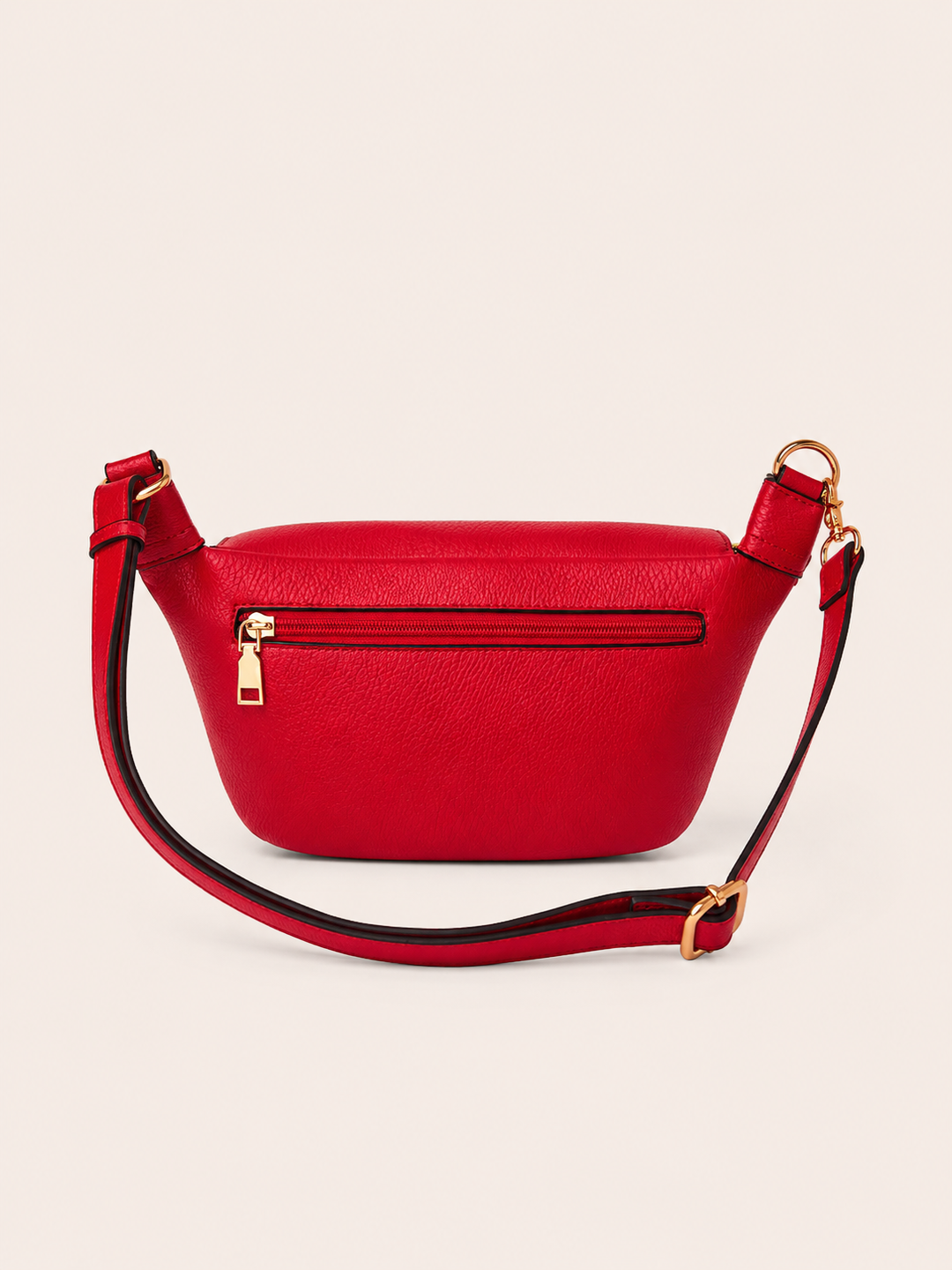 The Kensington Crescent Crossbody Bag - Red