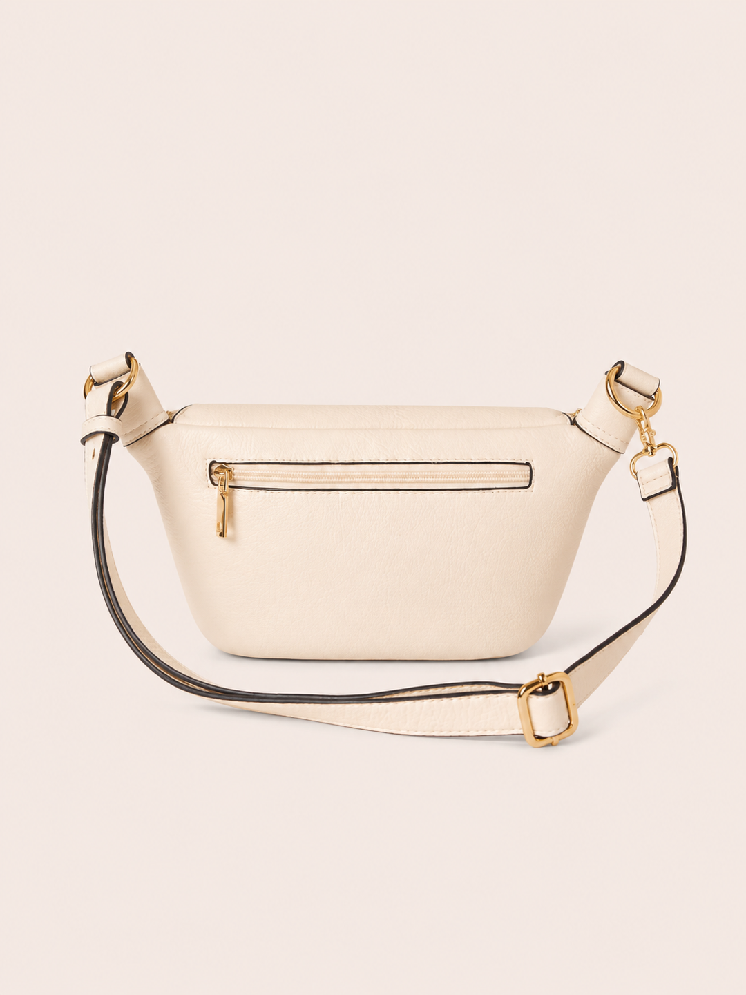 The Kensington Crescent Crossbody Bag - Cream