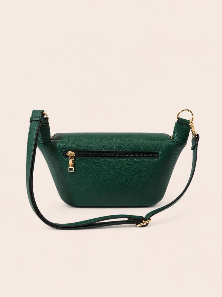 The Kensington Crescent Crossbody Bag - Heritage Green