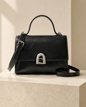 The Kensington Structured Handbag – Black