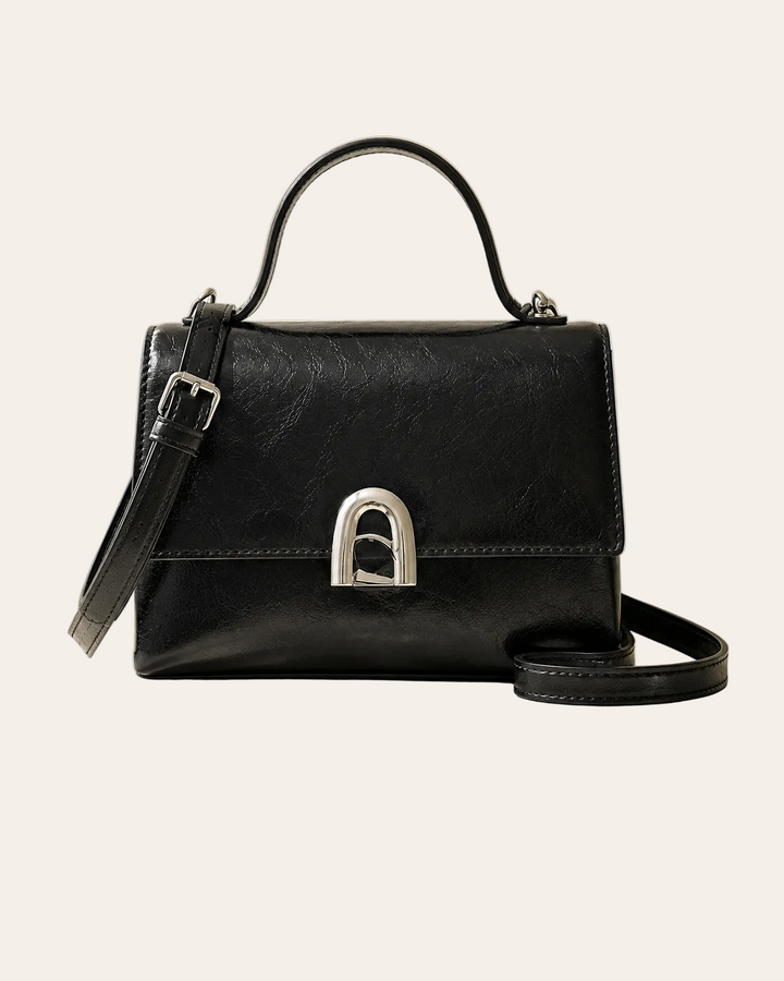 The Kensington Structured Handbag – Black