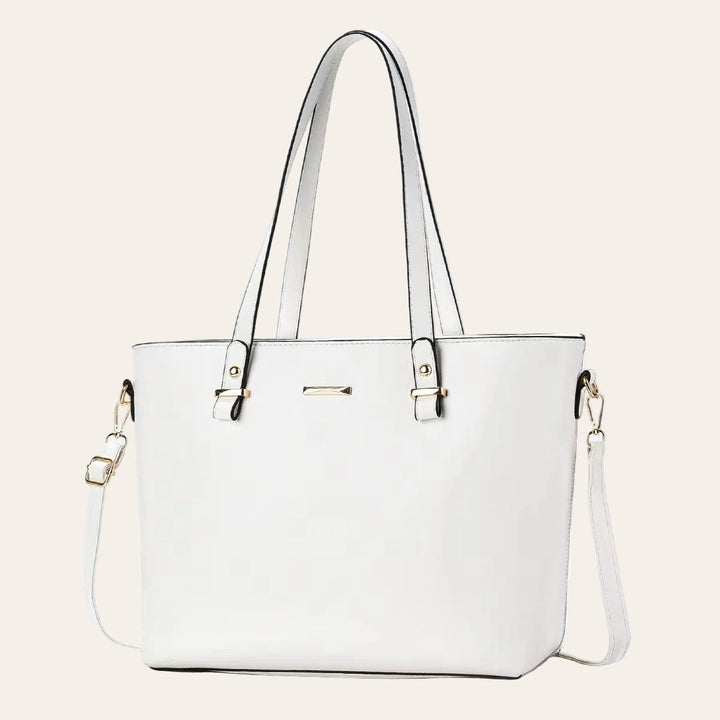 The Charlotte Tote – Elegant Everyday Carryall - White