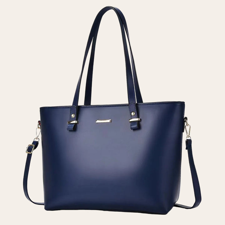 The Charlotte Tote – Elegant Everyday Carryall - Navy