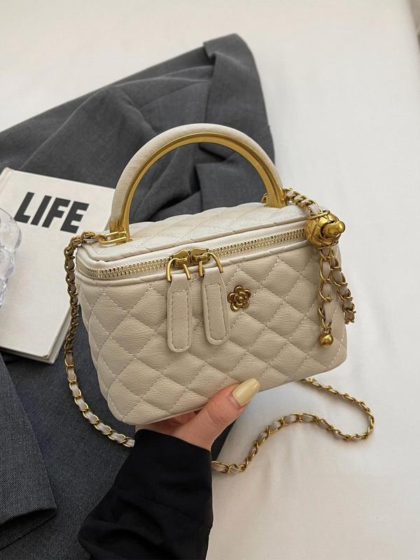 Makena - The Structured Quilted Top-Handle Bag
