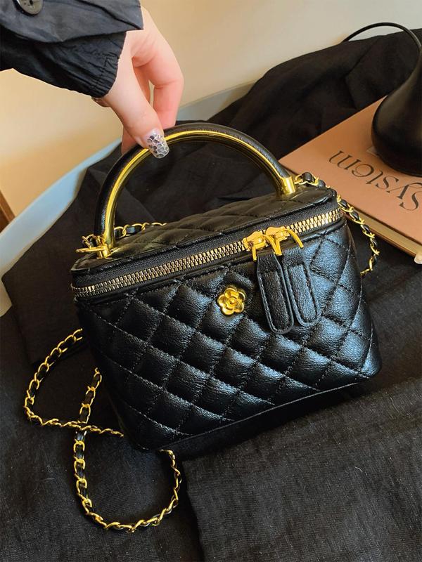 Makena - The Structured Quilted Top-Handle Bag