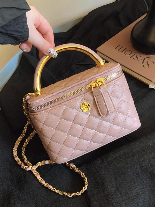 Makena - The Structured Quilted Top-Handle Bag