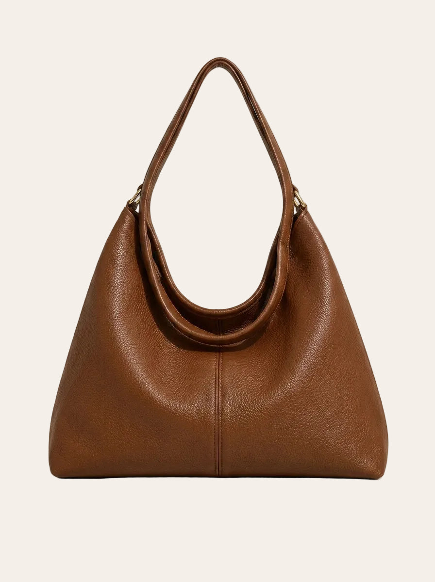 The Cambridge Slouch Hobo – Cognac Brown Everyday Shoulder Bag – front view