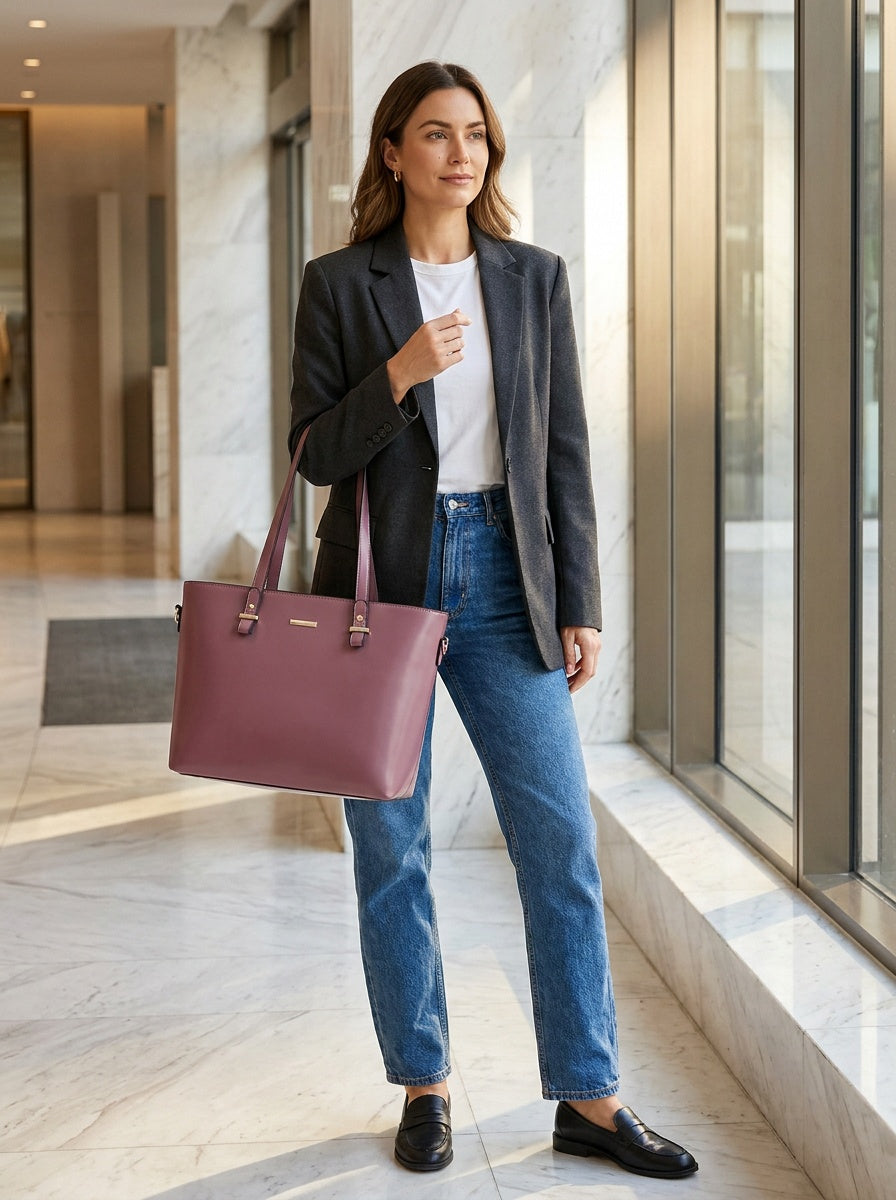 The Charlotte Tote – Elegant Everyday Carryall – lifestyle