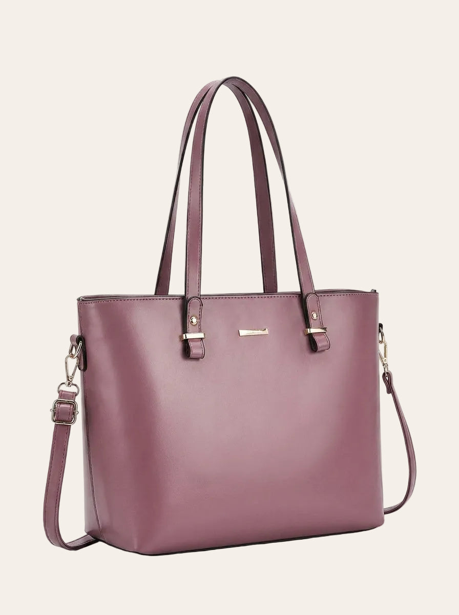 The Charlotte Tote – Elegant Everyday Carryall – 3/4 angle