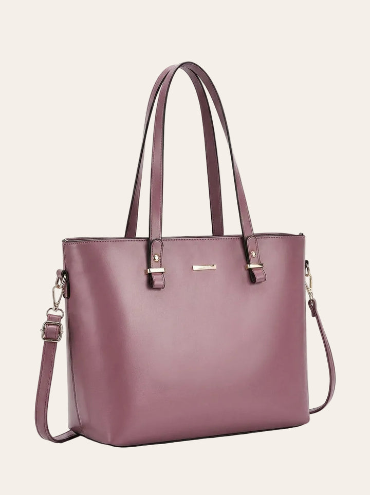 The Charlotte Tote – Elegant Everyday Carryall – 3/4 angle