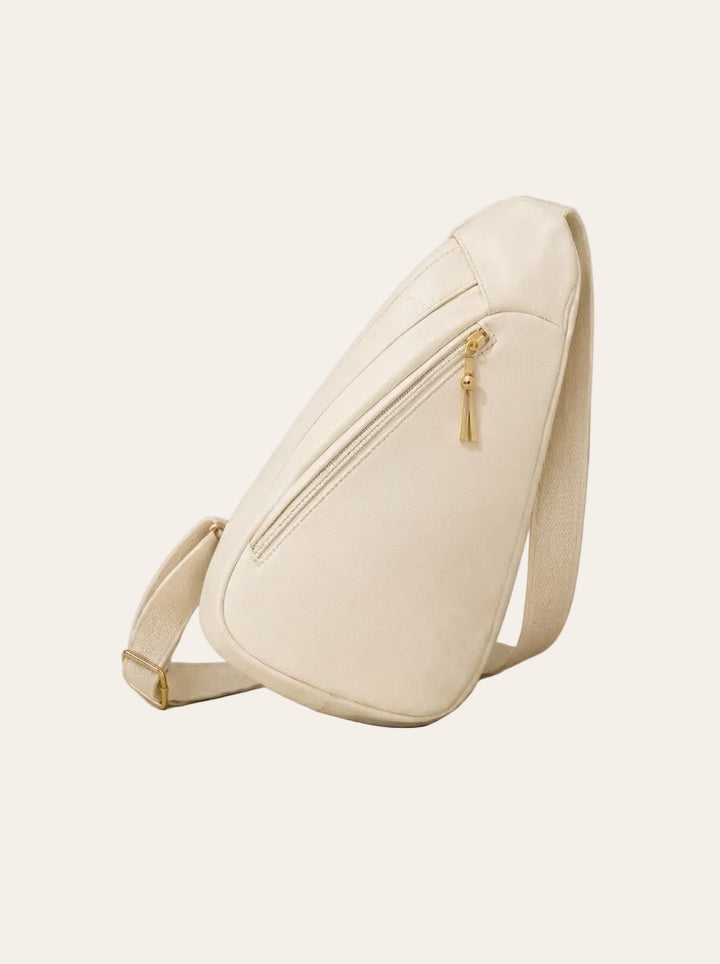 The Kensington Ivory Sling Crossbody Bag – 3/4 angle