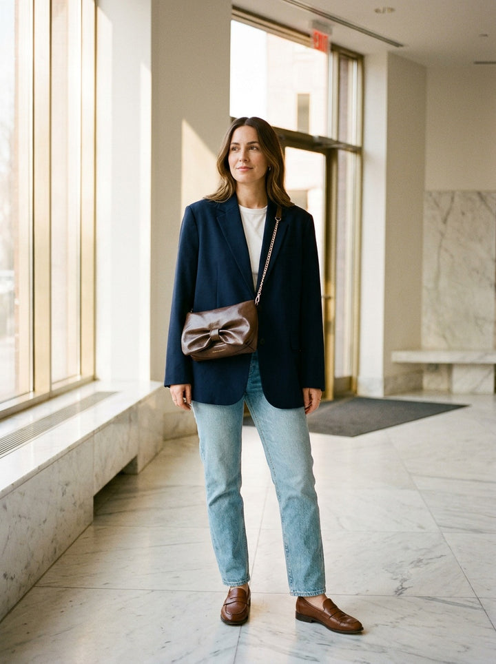 The Sienna Bow Clutch | Soft Brown Evening & Crossbody Bag – lifestyle